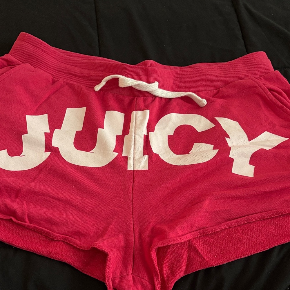 Juicy Couture Bold Pink Athletic Shorts